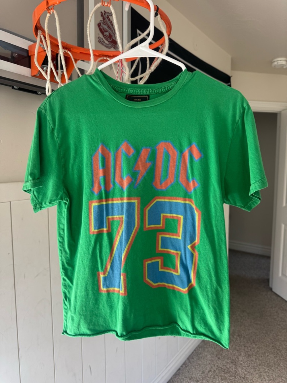 Original Retro Brand Green AC/DC '73 Graphic Tee